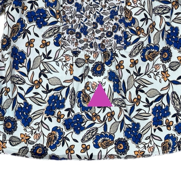 Shoshanna Odelia Floral Blouse Short Puff Sleeve Designer Womens Sz XS MSRP $320 - Picture 10 of 14